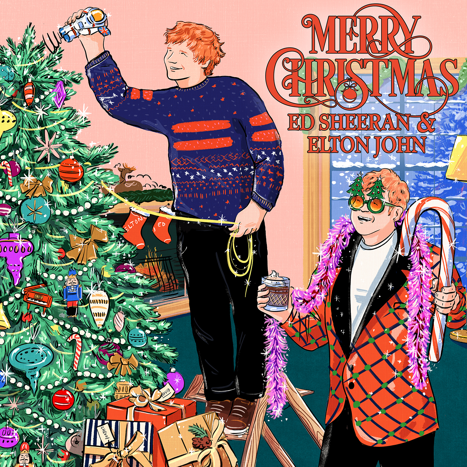 Ed releases his new song "Merry Christmas" with Elton John today